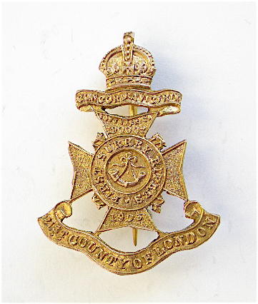 21st County of London Battalion First Surrey Rifles sweetheart brooch