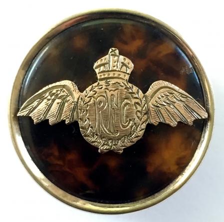 WW1 Royal Flying Corps wing gold plated RFC sweetheart brooch