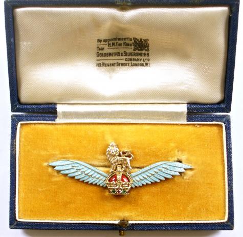 Army Flying Badge translucent enamel brooch by Goldsmith & Silversmith