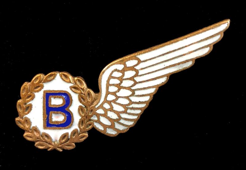 WW2 Royal Air Force Bomb Aimer brevet wing pin badge