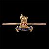 Royal Army Pay Corps gold regimental sweetheart brooch