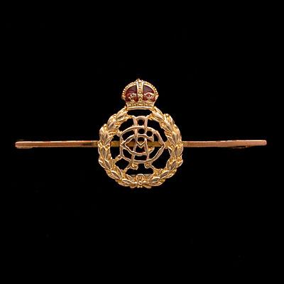 WW1 Army Dental Corps gold regimental sweetheart brooch