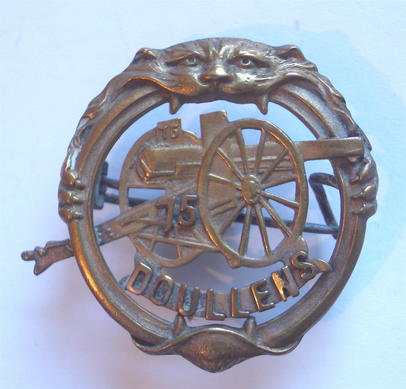 WW1 Battle of Doullens French 75 field gun sweetheart brooch 