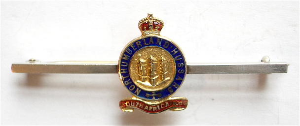 Northumberland Hussars gold regimental sweetheart brooch