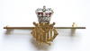 Kings Own Yorkshire Light Infantry gold & diamond regimental brooch