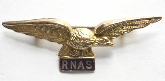 WW1 Royal Naval Air Service gold sweetheart brooch