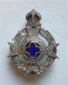 WW2 Royal Army Chaplains Department diamante regimental brooch