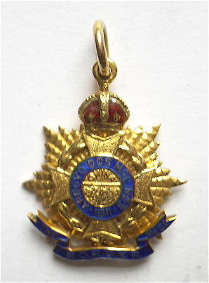 WW1 Border Regiment Enamel Watch Fob..