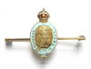 Eton College 15 carat gold & enamel brooch