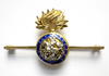 WW1 Northumberland Fusiliers gold sweetheart brooch
