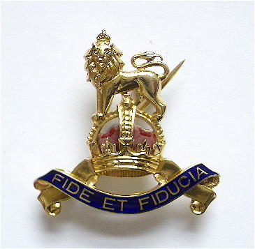 Royal Army Pay Corps gold regimental sweetheart brooch