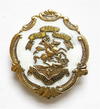 WW1 Northumberland Fusiliers white faced enamel sweetheart brooch
