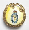 WW2 Royal Corps of Signals enamel horseshoe sweetheart brooch