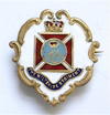 WW1 Wiltshire Regiment white faced enamel sweetheart brooch