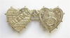 Grenadier Guards 1918 silver mizpah hearts sweetheart brooch