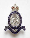 WW2 Royal Horse Artillery silver and enamel sweetheart brooch