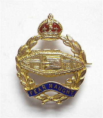 Royal Tank Regiment gold regimental sweetheart brooch