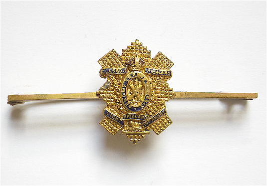 Glasgow Highlanders HLI regimental sweetheart brooch