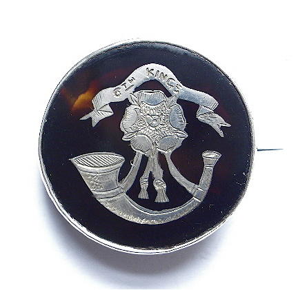 6th Battalion Kings Liverpool Regiment silver sweetheart brooch 