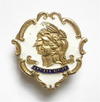 28th County of London Artists Rifles white faced enamel sweetheart brooch