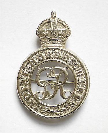 Royal Horse Guards silver regimental sweetheart brooch