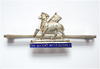 The Queens Regiment silver and enamel sweetheart brooch