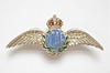 Royal Canadian Air Force silver and enamel RCAF wing sweetheart brooch