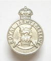 Royal Army Reserve 1938 hallmarked silver lapel badge