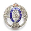 Royal Corps of Signals silver and marcasite sweetheart brooch