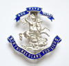 Northumberland Fusiliers silver and enamel sweetheart brooch