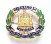Northamptonshire Regiment gold and enamel regimental sweetheart brooch