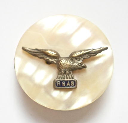 Royal Naval Air Service mother of pearl RNAS sweetheart brooch