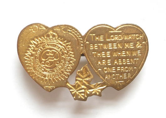 Royal Army Service Corps mizpah sweetheart brooch