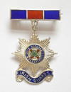 Irish Guards silver and enamel regimental sweetheart brooch 