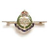 2nd Dragoon Guards Queen's Bays diamond regimental brooch