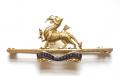 Royal Berkshire Regiment gold and enamel sweetheart brooch 