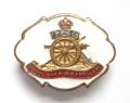 Royal Garrison Artillery white faced enamel sweetheart brooch