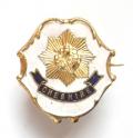 Cheshire Regiment white faced enamel sweetheart brooch