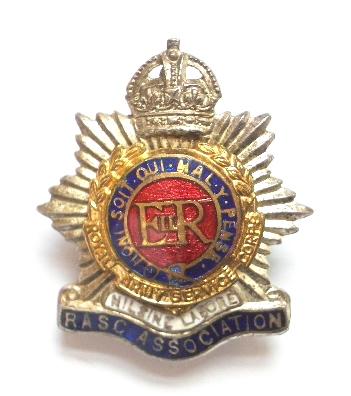 Royal Army Service Corps regimental association lapel badge