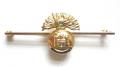 Royal Inniskilling Fusiliers gold Irish regimental sweetheart brooch