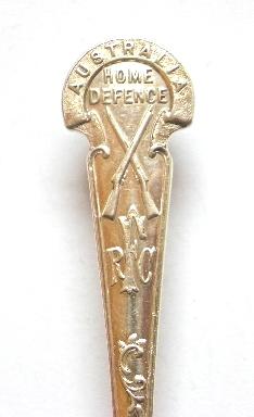 Australia Home Defence 1915 silver rifle club prize spoon