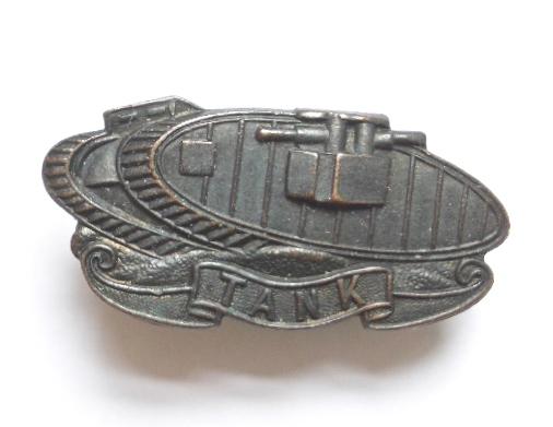 WW1 Tank Corps bronze sweetheart brooch