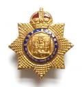 East Surrey Regiment gilt and enamel sweetheart brooch