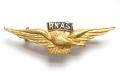 Royal Naval Air Service pilot wing gilt and enamel RNAS sweetheart brooch