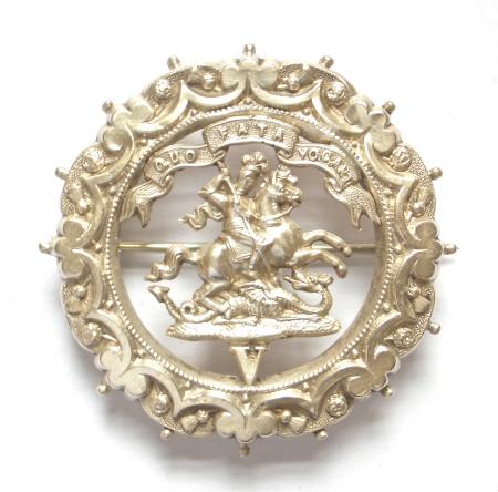 Northumberland Fusiliers hollow silver regimental sweetheart brooch