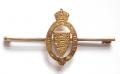Essex Regiment 9ct gold sweetheart brooch