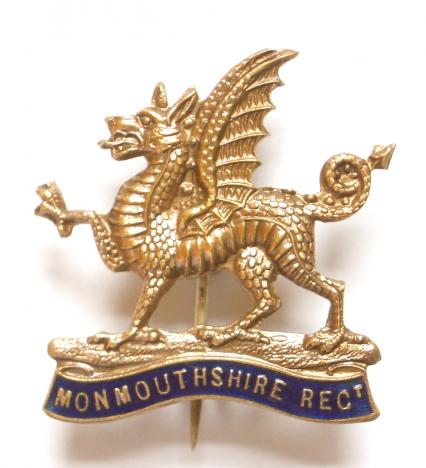 Monmouthshire Regiment sweetheart brooch