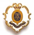 1st Life Guards white faced enamel sweetheart brooch