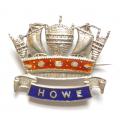 Royal Naval Division Howe Battalion silver and enamel RND sweetheart brooch