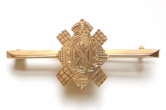 Black Watch gold regimental sweetheart brooch